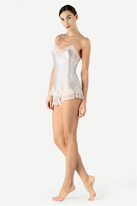 Morgan Lace Spaghetti Silk Camisole Womens Silk Camisolen Nk Imode