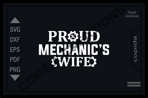 Proud Mechanics Wife Svg Cutting File Graphic By Copida · Creative Fabrica