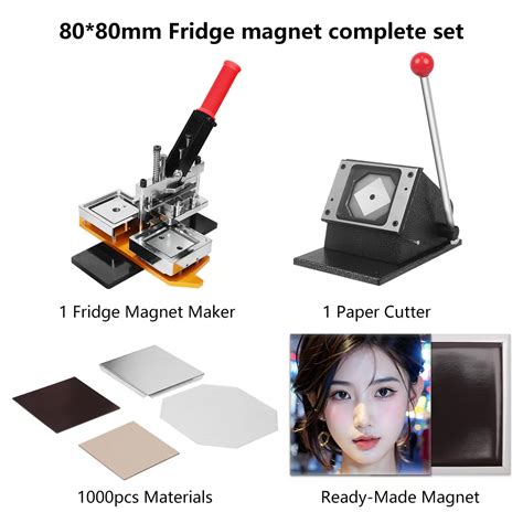 xmm square   magnet button machine complete set