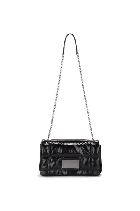 Classic Chain Quilting Bag In Black Matinkim