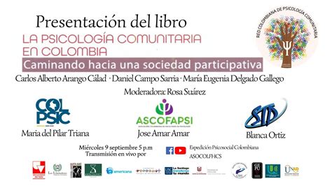 La Psicología Comunitaria en Colombia Lanzamiento de libro YouTube