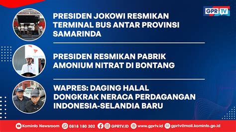 Presiden Jokowi Resmikan Terminal Bus Antar Provinsi Samarinda Youtube