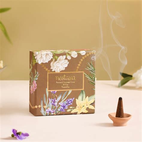 Vanilla Aromatic Incense Cones Pack Of 40 Online Premium Devotion