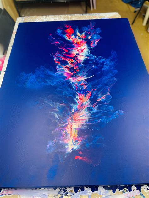 Completed this 36x48 painting what do you think? : r/PourPainting