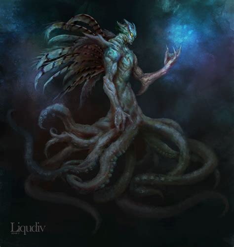 The Kraken , Liqudiv Zhan | Monster concept art, Kraken art, Creature concept art