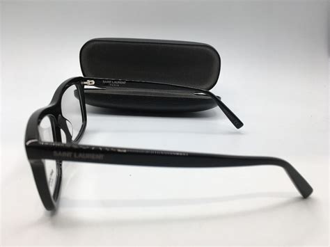 Saint Laurent Sl 481 Mens Black Frame Demo Lens Square Eyeglasses 55mm Ebay