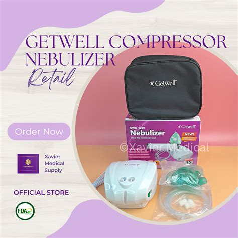 GETWELL Air Compressor Nebulizer Model 1250 Retail Sold Per Unit