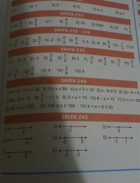 Hiper Zeka Matematik S N F Cevaplar