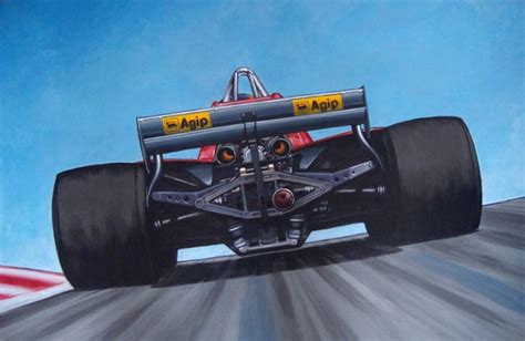 Formula 1 Paintings By Bruce Thomson Via Behance Motorsport Art