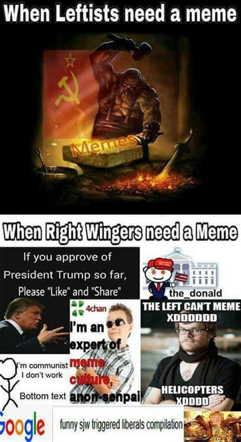 The Right Can T Meme The Left Can T Meme Know Your Meme