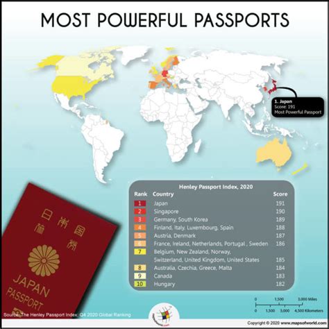 This World Map Shows Which Countries Hold The Most Powerful Passports