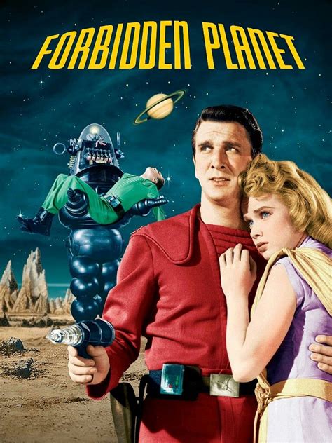 Anne Francis Leslie Nielsen Forbidden Planet 1956 Forbidden