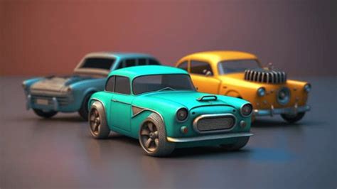 Collection Miniature Colorful Vintage Toy Cars Stock Footage Video (100% Royalty-free ...