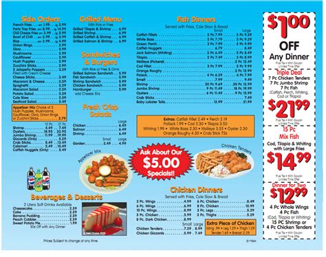 Fish Express Menu, Menu for Fish Express, West Detroit, Detroit - Urbanspoon/Zomato