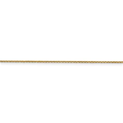 Buy 14k Gold 95 Mm Diamond Cut Cable Chain Necklace 24 In Apmex