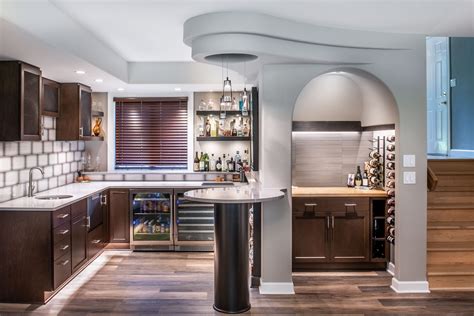 Finished Basement Bar And Wine Cellar In Madison WI Degnan Design