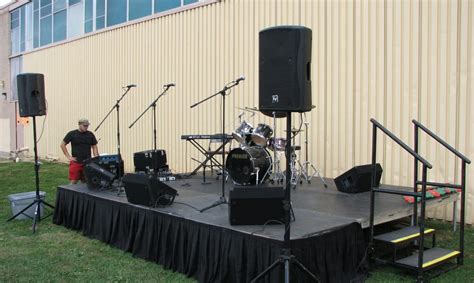 6'x6' Straight Corner Portable Stage Kit StageDrop, 45% OFF