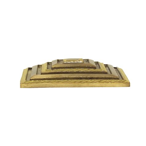 Mannar Craft Store Brass Square Dome Door 62mm With Antique Diamond Cut Finish