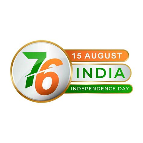 Elegant Logo Of India Th Independence Day Vector Art At Vecteezy