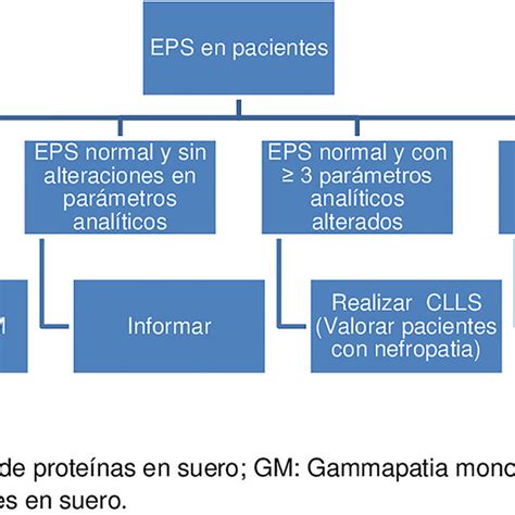 Algoritmo Propuesto Para El Cribado De Gammapatia Monoclonal