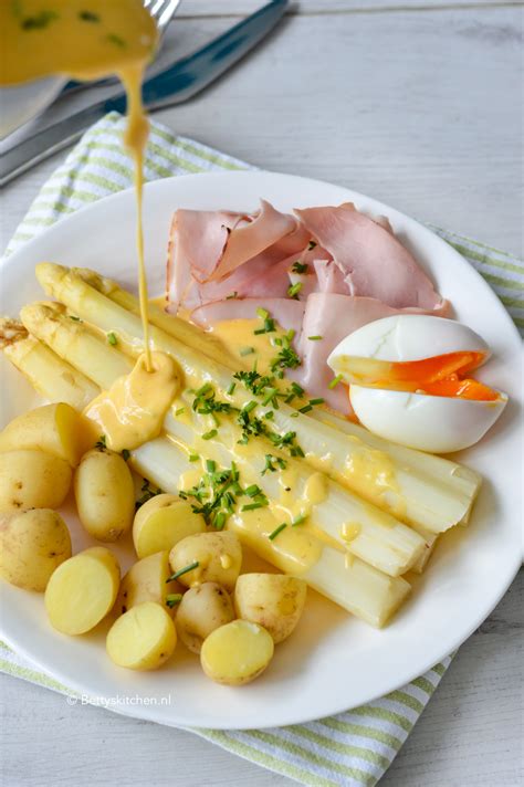 Asperges Met Ham En Ei Klassiek Recept Bettys Kitchen