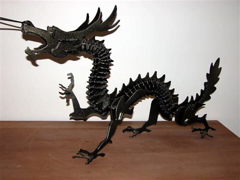 Steel Dragon Sculpture Sculptures By Spike Fisher All Des Flickr