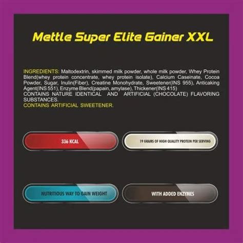 Chocolate Super Elite Gainer Xxl Mettle Sports Supplement 1 Kg Non Prescription At Rs 1199