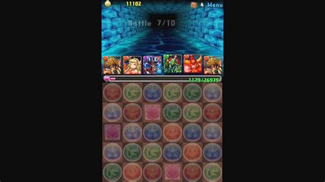 『パズドラ』水の歴龍 地獄級ノーコン 五右衛門パ Youtube