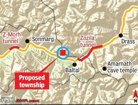 The Z Morh And Zojila Tunnels The Two Tunnels Which Will Make The