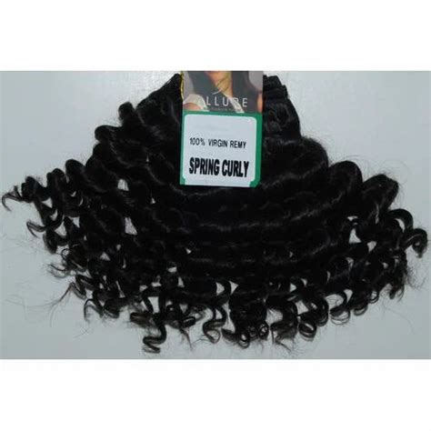 Natural Black Brown Virgin Indian Hair Extensions Pack Size