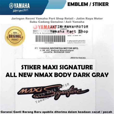 Jual Logo Stiker Maxi Signature B F Motor All New Nmax N Max