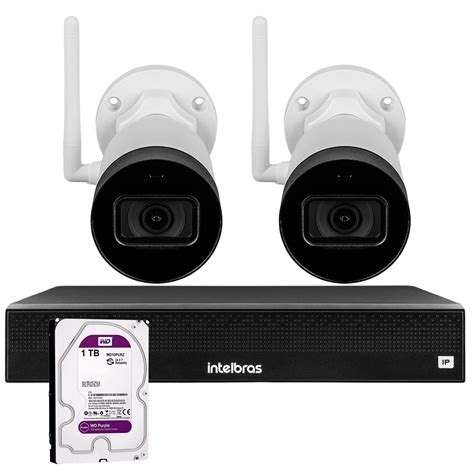 Kit 2 Câmeras IP Wifi Bullet Intelbras VIP 1230 W - 2Mp Sensor 1/2.7