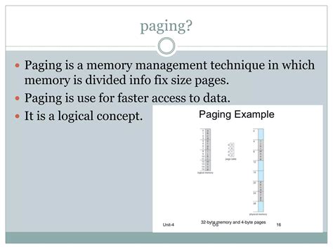 Operating System Paging And Segmentation Ppt