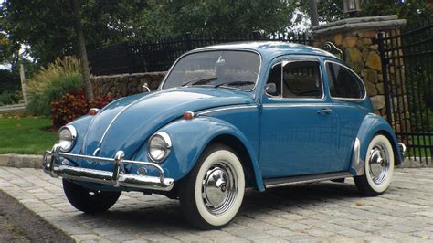 Classic VW BuGs Fully Restored 1967 Gulf Blue Beetle For SALE