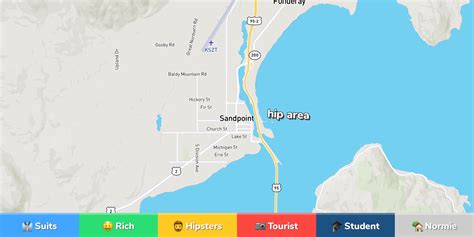 Sandpoint Id Zip Code Map United States Map