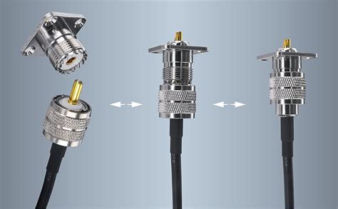 Boobrie Uhf Female So Hole Panel Chassis Mount Flange Panel Mount