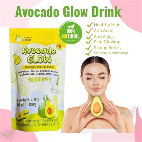 Original Avocado Glow Milk Collagen Drink Hydrolyzed Marine Collagen