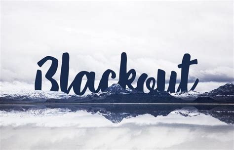 Blackout Font Free Download - fontforlife.com