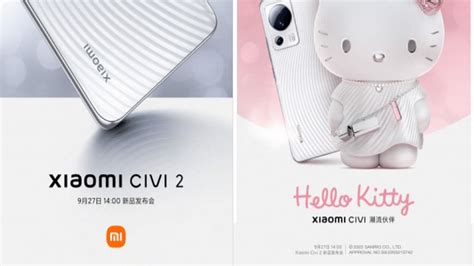 Xiaomi Civi 2 To Be Launched On 27 September Key Specifications