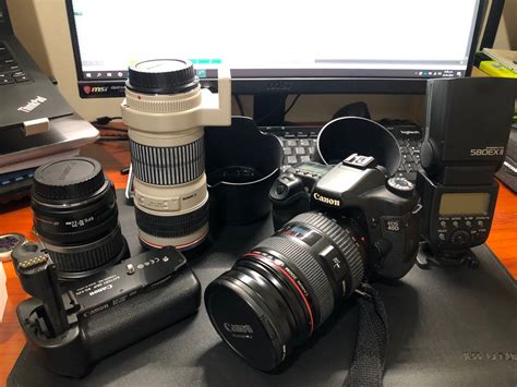 Canon Dslr Camera Lens And Flash On Carousell