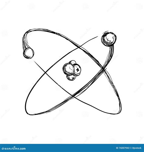 Icône D atome Conception De La Science Et De Chimie Dessin De Vecteur