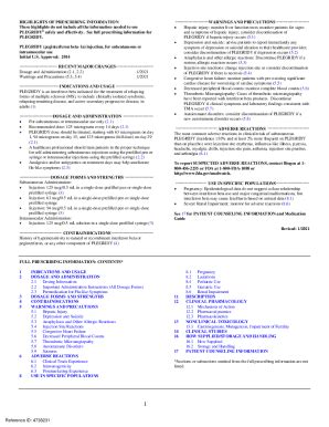 Fillable Online Highlights Of Prescribing Inf Accessdata Fda Gov Fax