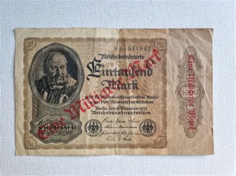 501 BANKNOTE GELDSCHEIN Deutsches Reich 1000 Eintausend Mark 15 12