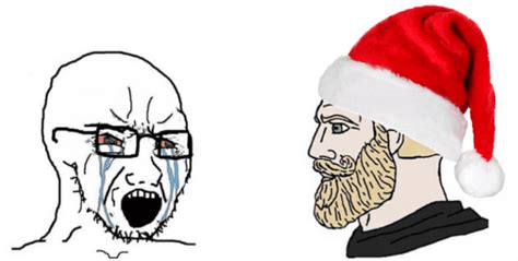 Christmas Wojak And Chad Rmemetemplatesofficial