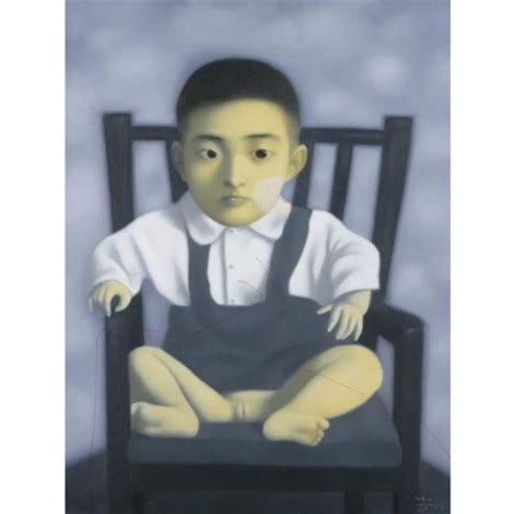 Yellow baby from Bloodline series by Zhang Xiaogang on artnet