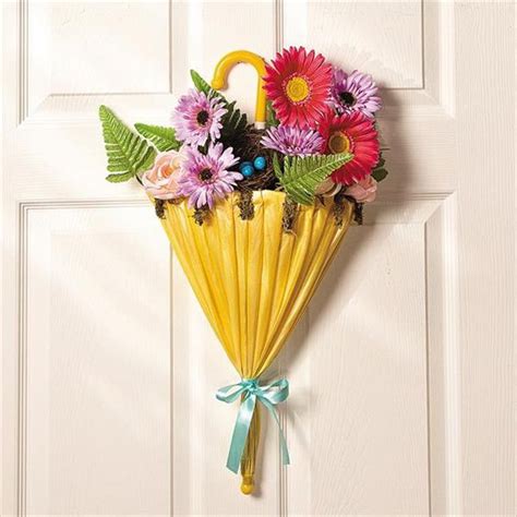 22 Gorgeous Spring Umbrella Door Decoration Decor Spring Home Decor