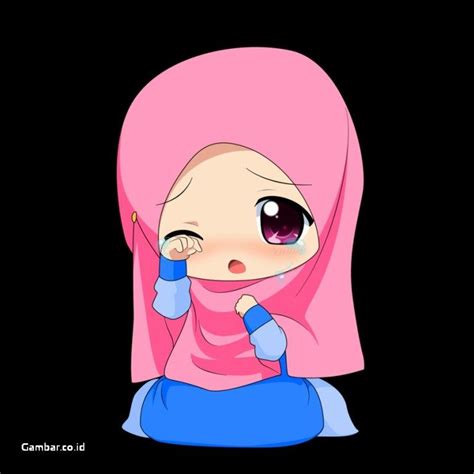 75 Gambar Kartun Muslimah Cantik Dan Imut Bercadar Sholehah Lucu