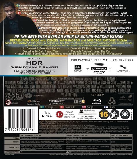 The Equalizer 2 4k Ultra Hd Blu Ray Cdon