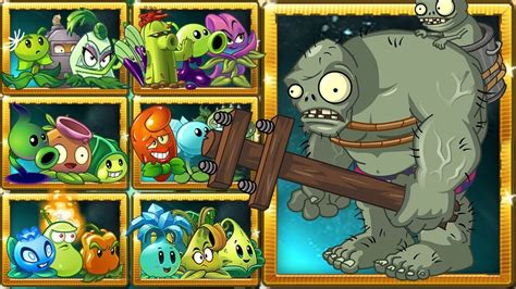 Pvz Random Team Plant Max Level Vs Team Underwear Gargantuar Zombie