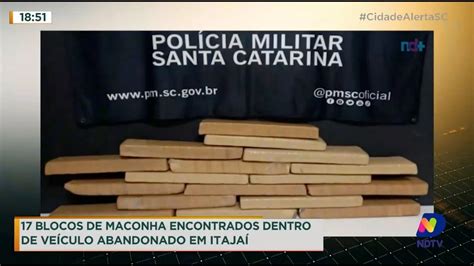 Pol Cia Encontra Blocos De Maconha Dentro De Ve Culo Abandonado Em